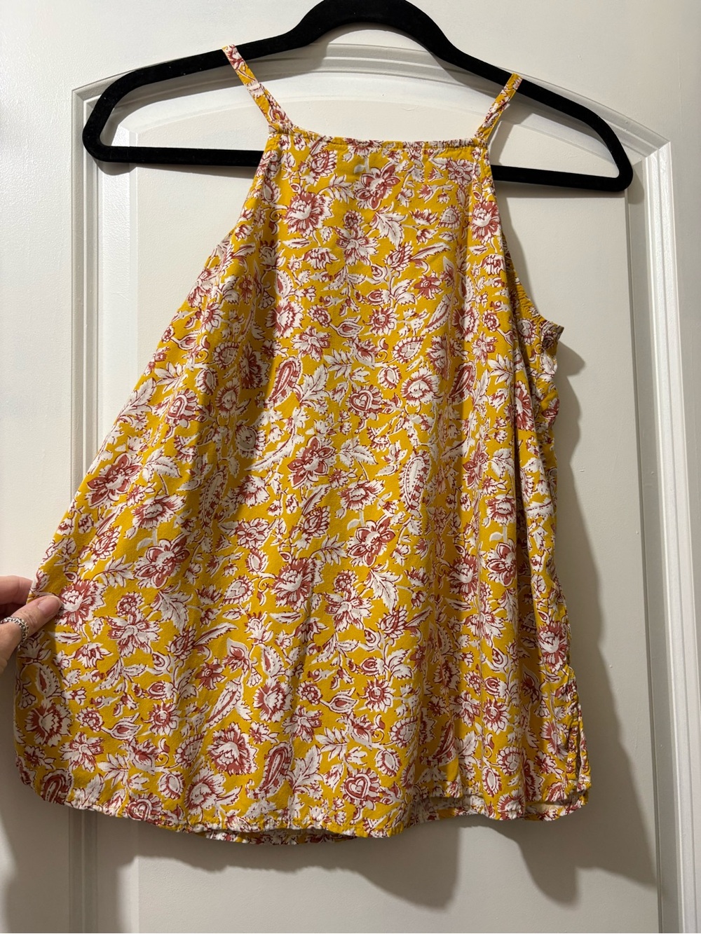 Old Navy Yellow Floral Halter Cami